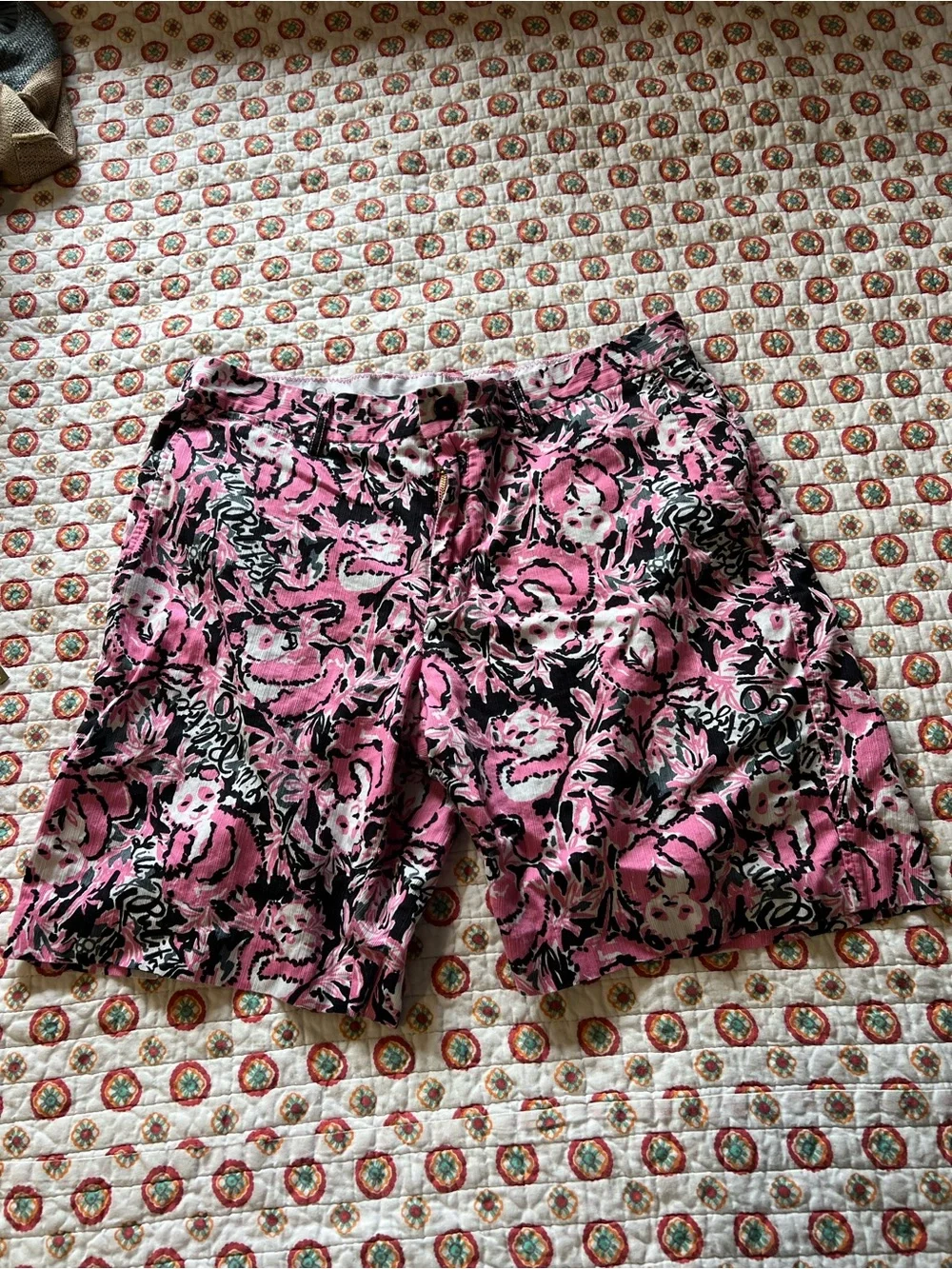 Men’s Lilly Pulitzer Hanging with my Boo Panda Beaumont Shorts size 34